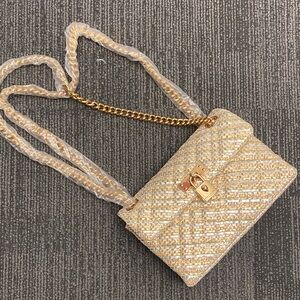 Kurt Geiger Gold Quilted Women's Bag